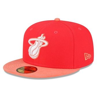 뉴에라 [해외] 860867 뉴에라 모자 NBA 마이애미 히트 Tonal 59FIFTY Fitted Hat Red/Peach