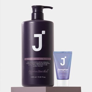 제이숲 실크 케라틴 헤어팩 트리트먼트 시그니처향 1000ml 아쿠아마린 워터팩 2개 기획구성