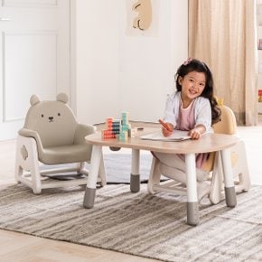 뚜뚜 높이조절 아이 책상 의자세트 (병아리 베어)