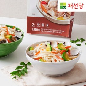 [채선당]국물 맛이 일품인 신선 백합 칼국수 (2인분) x 3팩 / 총 6인...