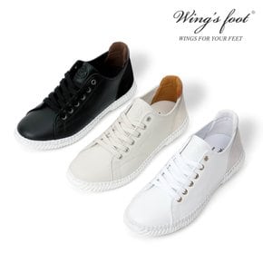 윙스 풋(WINGS FOOT) 여성 가죽 스니커즈 AILEEN MENS 오프화이트,블랙,화이트 (W112057NA-W)