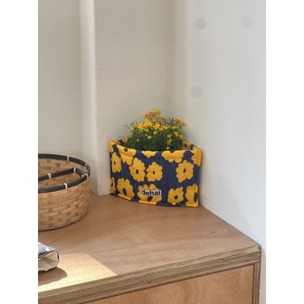 데하이 코너 누빔 모서리 패브릭 삼각 물티슈 화장품 기저귀 보관 정리함4color