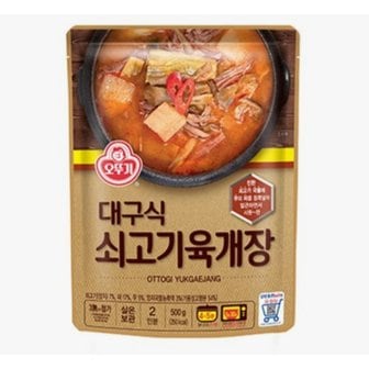 신세계 가공 오뚜기 대구식쇠고기육개장500g