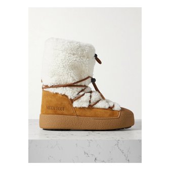 MOON BOOT 문부츠 엘트랙 시어링 스노우 부츠 탠 브라운 1647597321510146