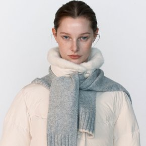 Detachable Knit Shawl Goose Down KD3WJ4040_90