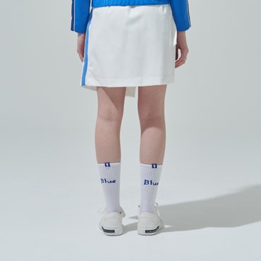 BLUDOT 블루 레터링 포인트 양말_WH