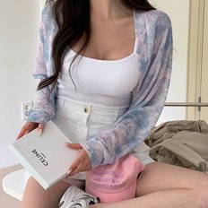 e플라온 프린팅 볼레로 가디건_M2778