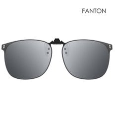 [10%할인가]FANTON 플립업 편광 클립선글라스 FU55 실버 미러