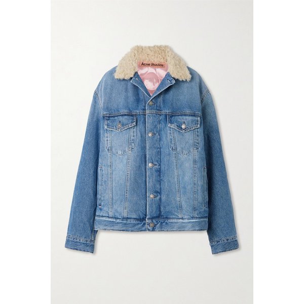 로버트 플러시 트림 패딩 데님 재킷 46376663162975944