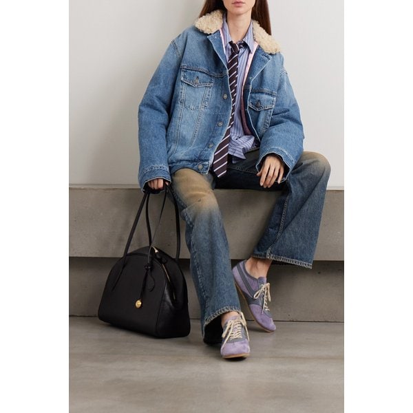 로버트 플러시 트림 패딩 데님 재킷 46376663162975944