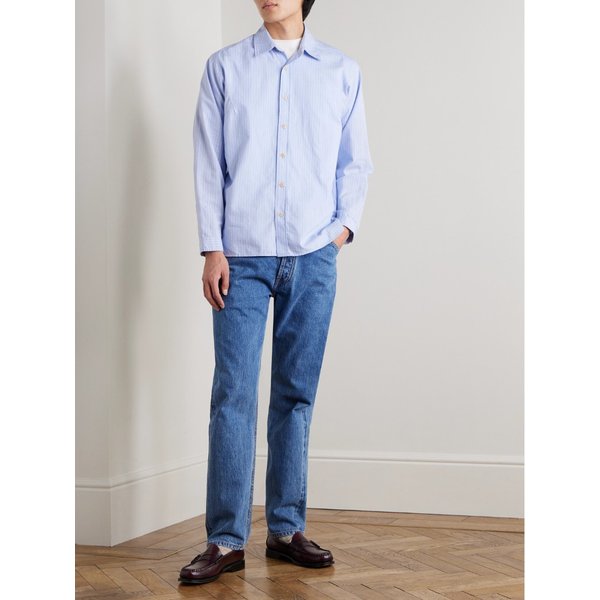 개리슨 스트라이프 코튼 셔츠 46376663162942710