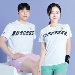 남성 여성 반팔 티셔츠 TNT6427 화이트