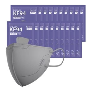 에버퓨어 새부리형 마스크(KF94)(그레이/특대형) 100입