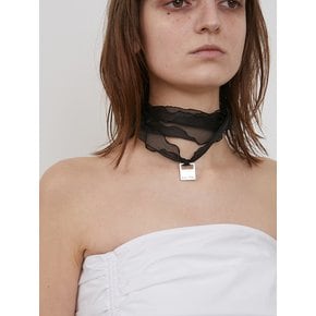 SHEER SCARF [BLACK]