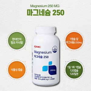  GNC 마그네슘250 (695mg*120캡슐, 4개월분)