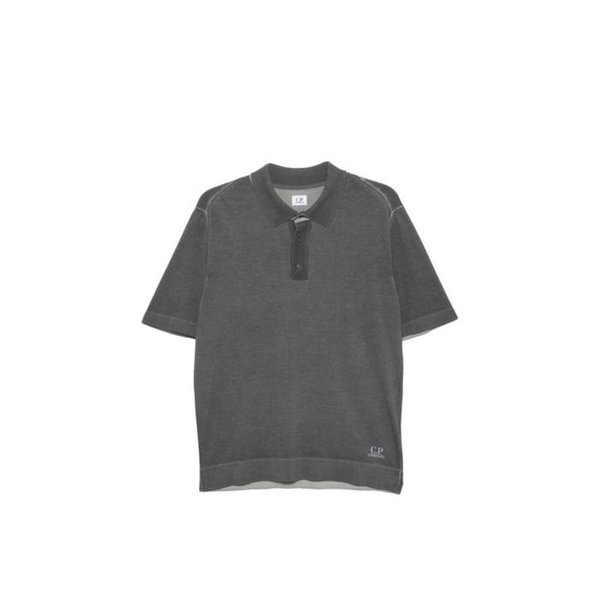 26SS 씨피 컴퍼니 폴로 티셔츠 20CMKN204A 110646S 921 GUNMETAL DOM