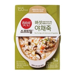 햇반 버섯 야채죽 280g 24개입 (WCEF660)