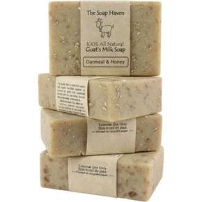 더 솝 헤이븐 산양유 비누 오트밀 앤 허니 The Soap Haven Goat Milk Soap 100g 4개