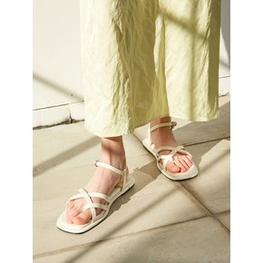 Simon Sandals Leather Ivory