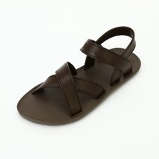 MC06 Cross Sandal, Brown-Chcolate