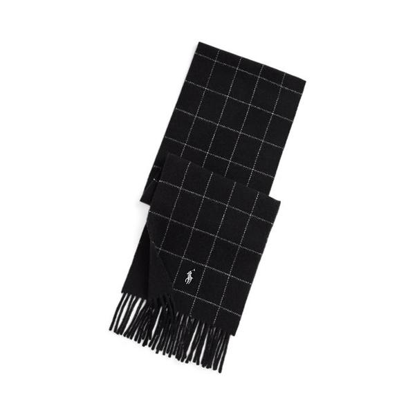 남성 리버시블 윈도우페인 울 블렌드 스카프(MAPOHGS0J321038001)