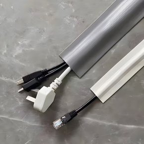 PVC 전선 몰딩 쫄대 전선가리개 전기선 전기 커버 바닥 랜선 정리 2m 3m