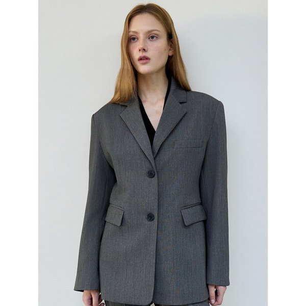 에센셜 라인 자켓 그레이 OU1882