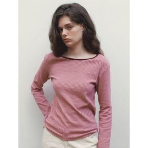 COLORING STRIPE LONGSLEEVE - PINK