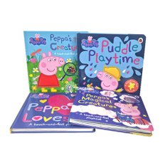 [영어원서] Peppa Pig 촉감보드북 4종 세트 Board book, 영국판