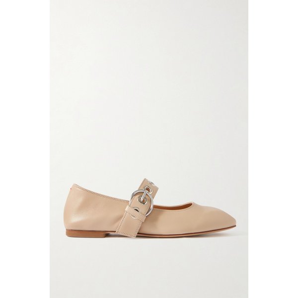 에이디 우마 아이렛 장식 가죽 메리 제인 발레리나 플랫 46376663162976760