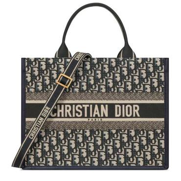 DIOR 25 SS 디올 Book Tote 북 토트 로고 스트랩 더블핸들 숄더백 미디움