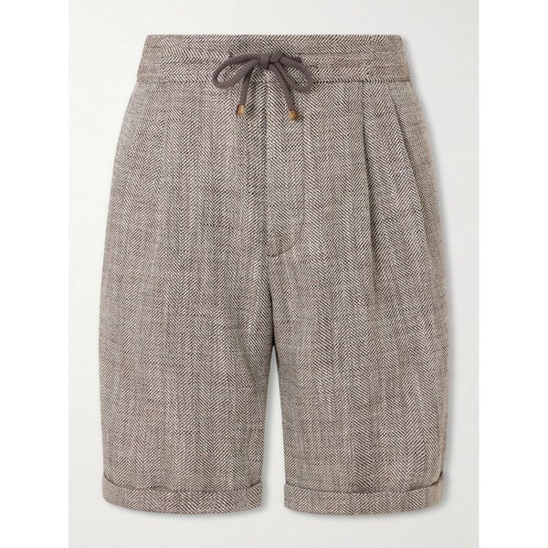 브루넬로쿠치넬리 실크 리넨 코튼 블렌드 버뮤다 쇼츠 46376663163018862