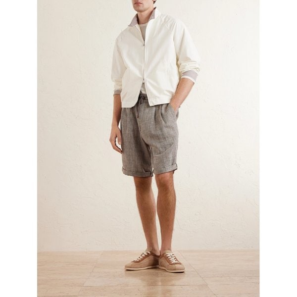 브루넬로쿠치넬리 실크 리넨 코튼 블렌드 버뮤다 쇼츠 46376663163018862