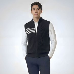 에포크 헤리티지 에센셜 하프넥 약기모 골프 니트조끼 EHFVT02