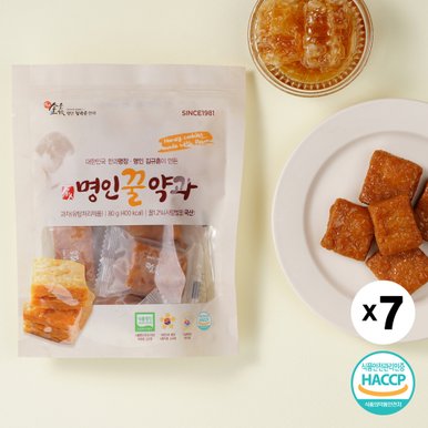 김규흔 한과 명인 꿀약과 (파우치형) 80g X 7봉지