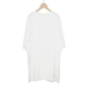 오라리 24 LUSTER PLAITING NARROW BOAT NECK TEE white (A24SP03GT) (러스터 플레이팅