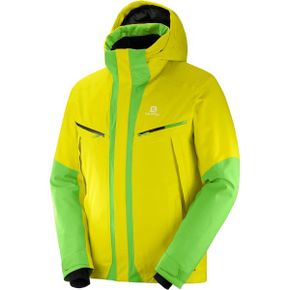 일본 살로몬 스키복 SALOMON LC1003800 남성 자켓 ICECOOL JACKET M 아이스스쿨 설퍼 스프링/그