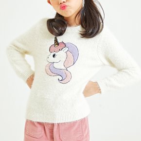 [키즈] 유니콘 디자인 스웨터 (SPKWA4TKG1-T)