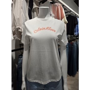 [파주점] [캘빈클라인진]여성 시즈널 그래픽 반팔 티셔츠 47G882G-YAF