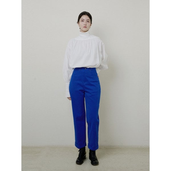 TAPERED CABRA PANTS royal blue