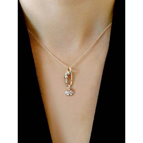Link(S)&Pave kolo Necklace