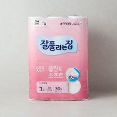 잘풀리는 집 클린&소프트 화장지 30m 30롤