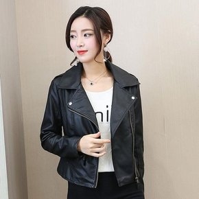 여성/봄가을/가죽자켓/패션/숏/크롭/블랙자켓 (9780799A)