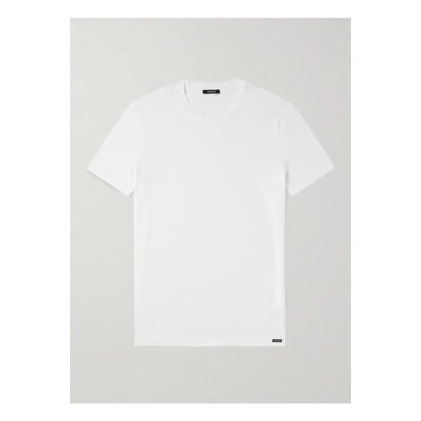 슬림핏 스트레치 코튼 모달 블렌드 티셔츠 1647597337958787