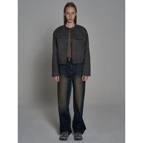 Regular Brushed Denim Pants_Mocha