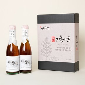 달인 우리농산 참기름300ml x 2병 선물세트