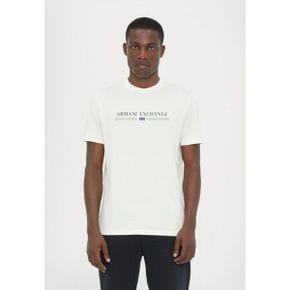 Armani Exchange 아르마니 익스체인지 프린트 티셔츠 - 오프 화이트 6676482