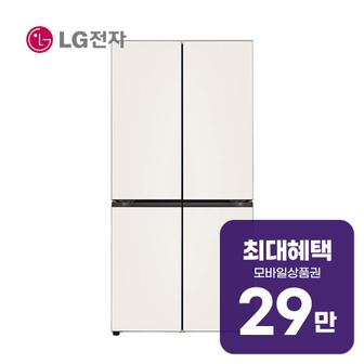 LG 디오스 오브제컬렉션 더블매직스페이스 냉장고 871L M875GBB231 렌탈 60개월 월 108000원