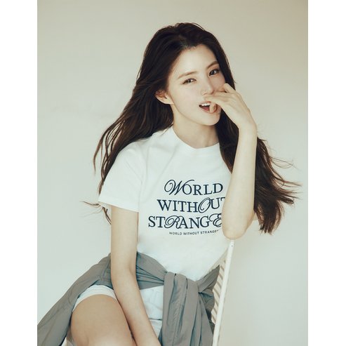 지오다노 NEW [힌소희]여자 그래픽 크롭 반팔 티셔츠 (WWS) 395502