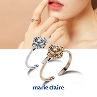 마리끌레르 스톤부케 오픈링 14K Gold Plated